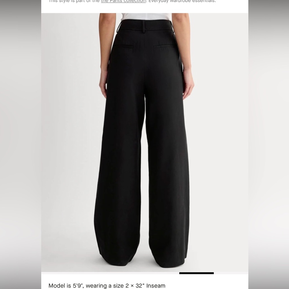 EVERLANE DRAPER PLEATED PANT IN BUTTERSMOOTH NWT size 8 short inseam